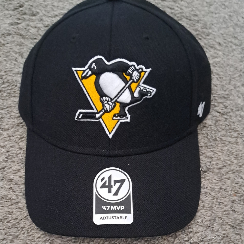 Pittsburgh Penguins '47 MVP Adjustable Black Cap
